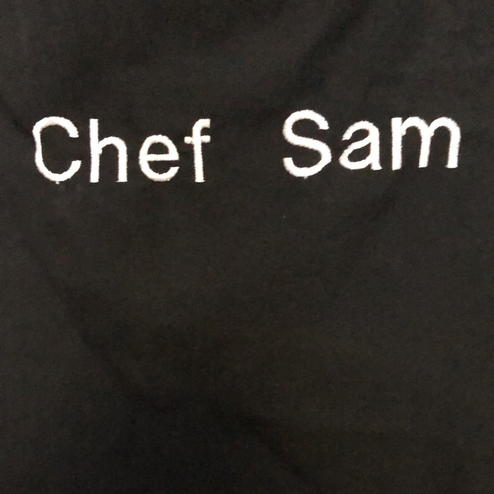 Chef Sam Personalized apron 2 pockets adjustable